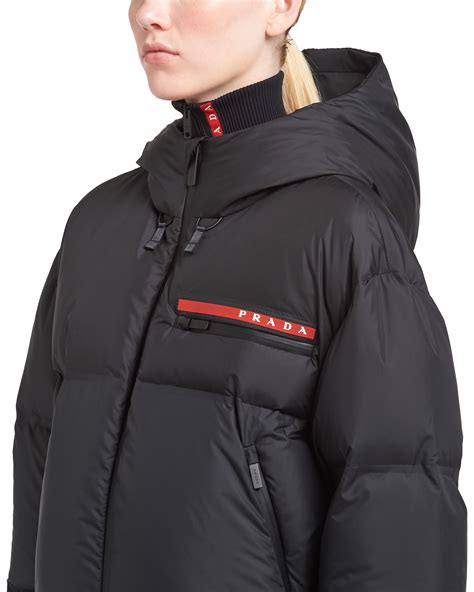 prada nylon puffer jacket.